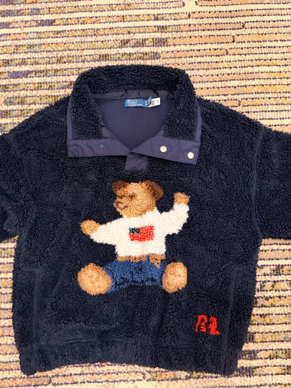 Polo Bear High-Pile Sherpa Mockneck Pullover Jacket - Polo by Ralph Lauren - Picture 7 of 10